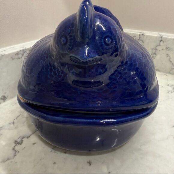 vintage Taylor & Ng Environmental Ceramics Nested Hen Chicken Roaster - Picture 2 of 13